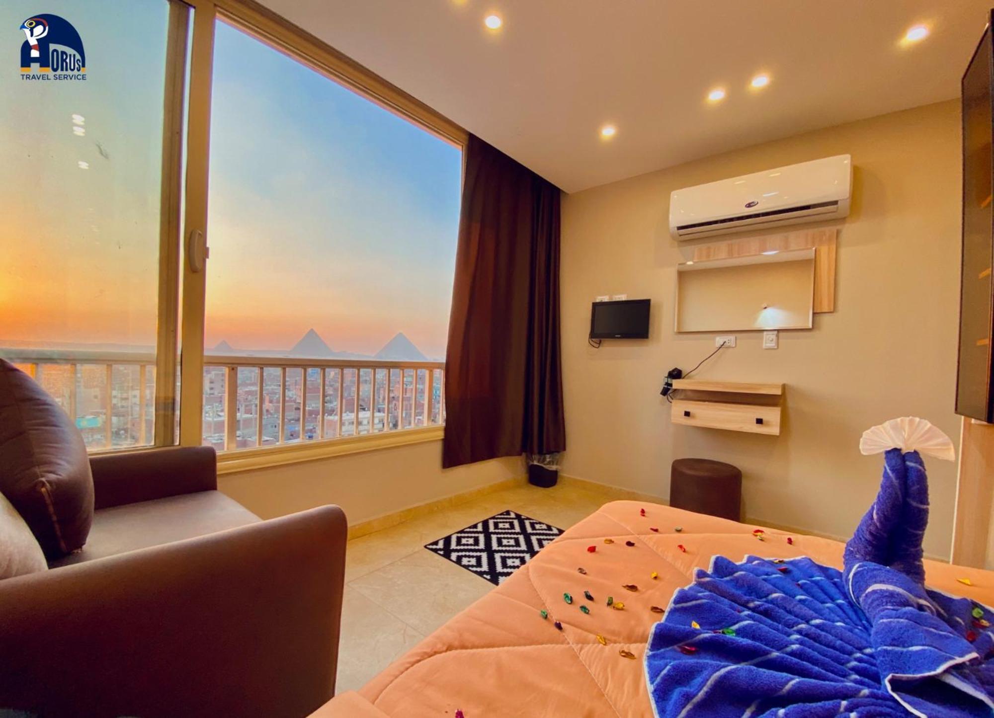 Horus Horizon Inn Pyramids View Kafret el-Gabal エクステリア 写真