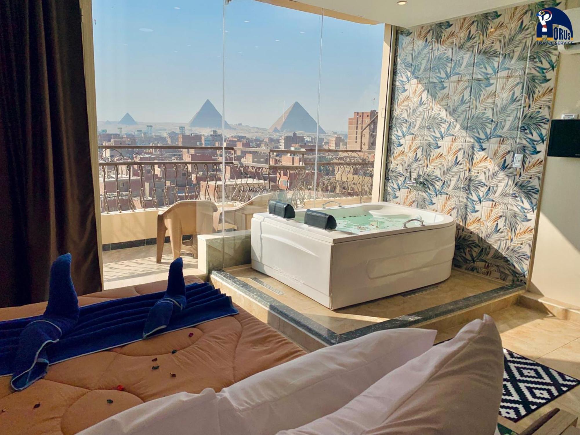 Horus Horizon Inn Pyramids View Kafret el-Gabal エクステリア 写真