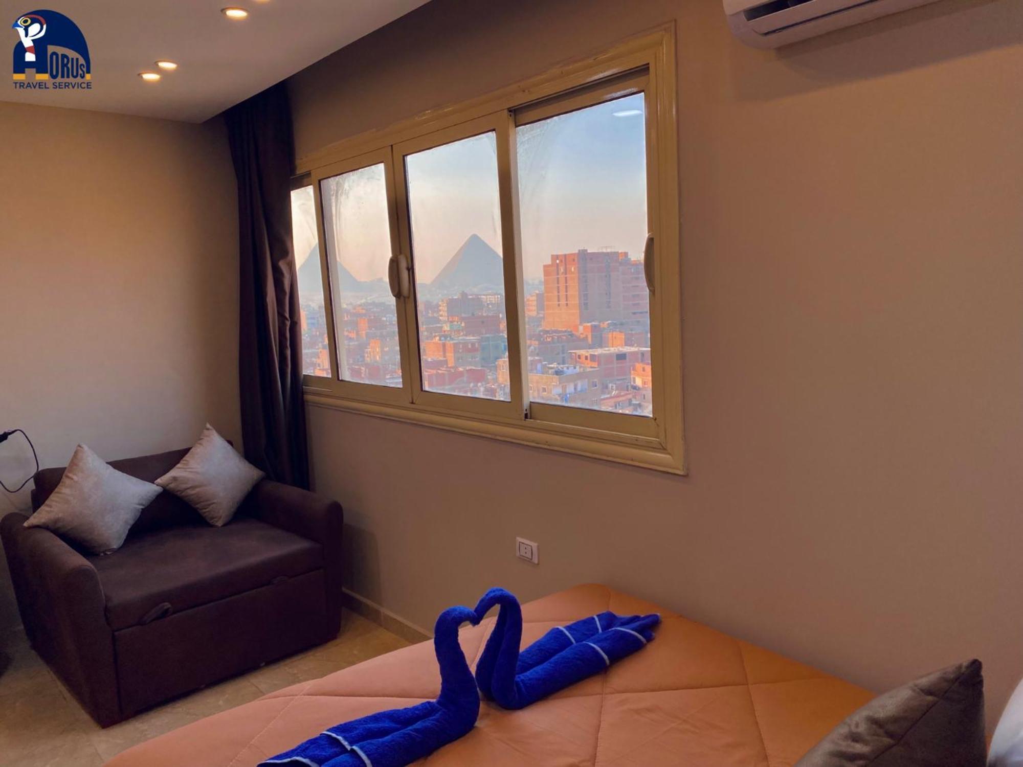 Horus Horizon Inn Pyramids View Kafret el-Gabal エクステリア 写真